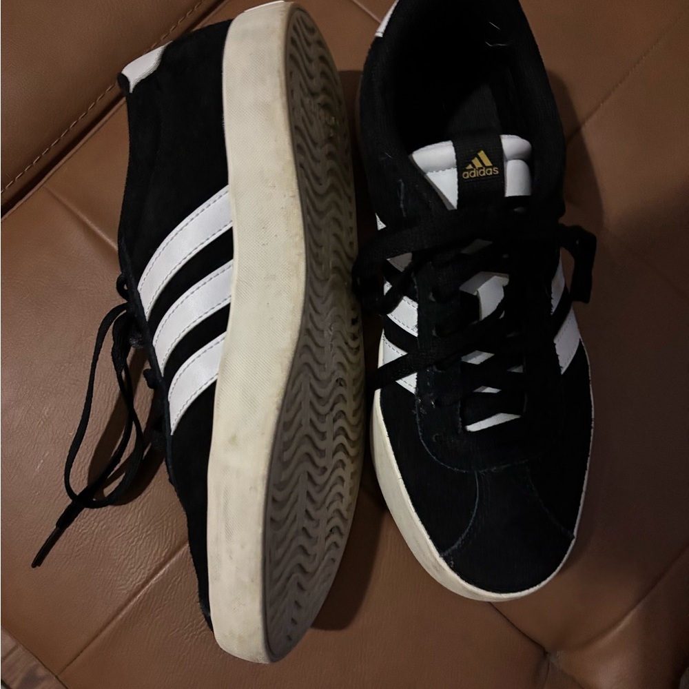 Adidas Black and White Suede Sneakers - Picture 11 of 11